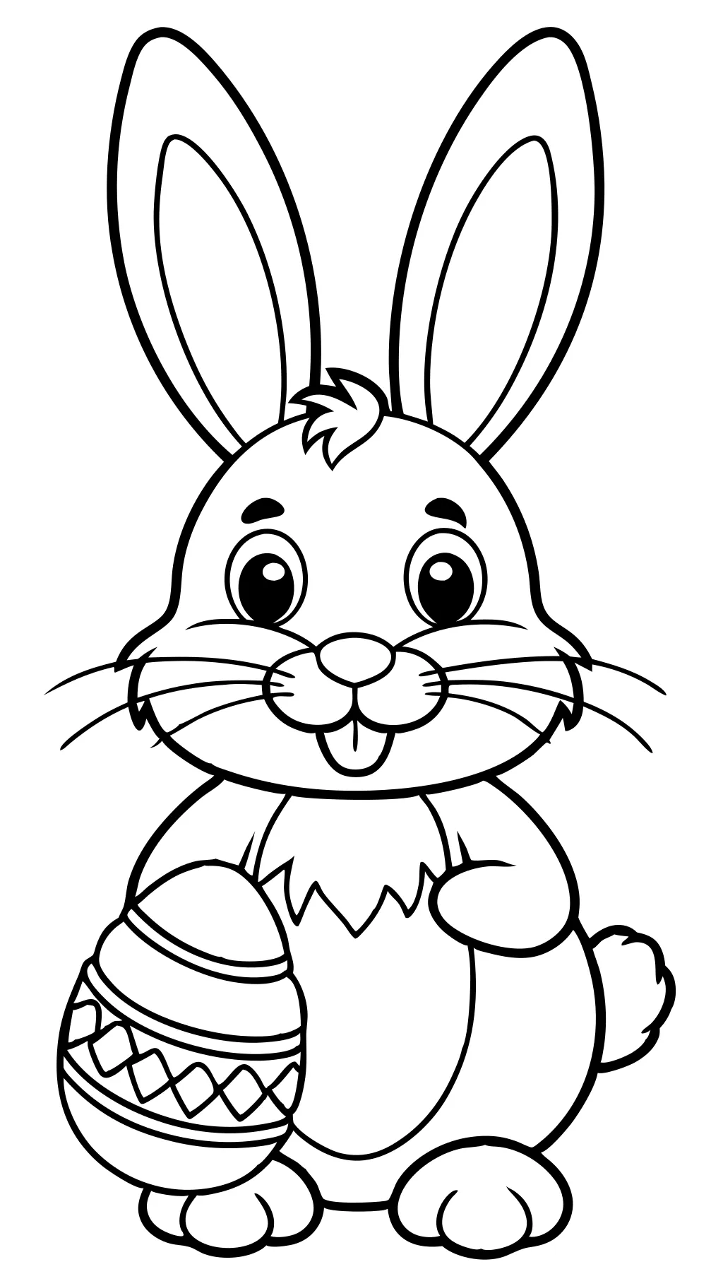 coloriages imprimables gratuits des lapins de Pâques